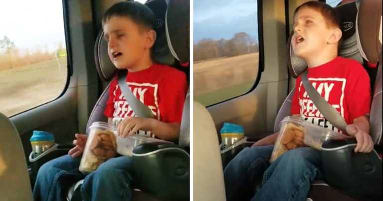 Blind boy sings how great thou art