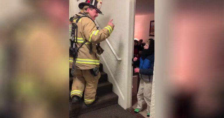 firefighter signs non verbal boy
