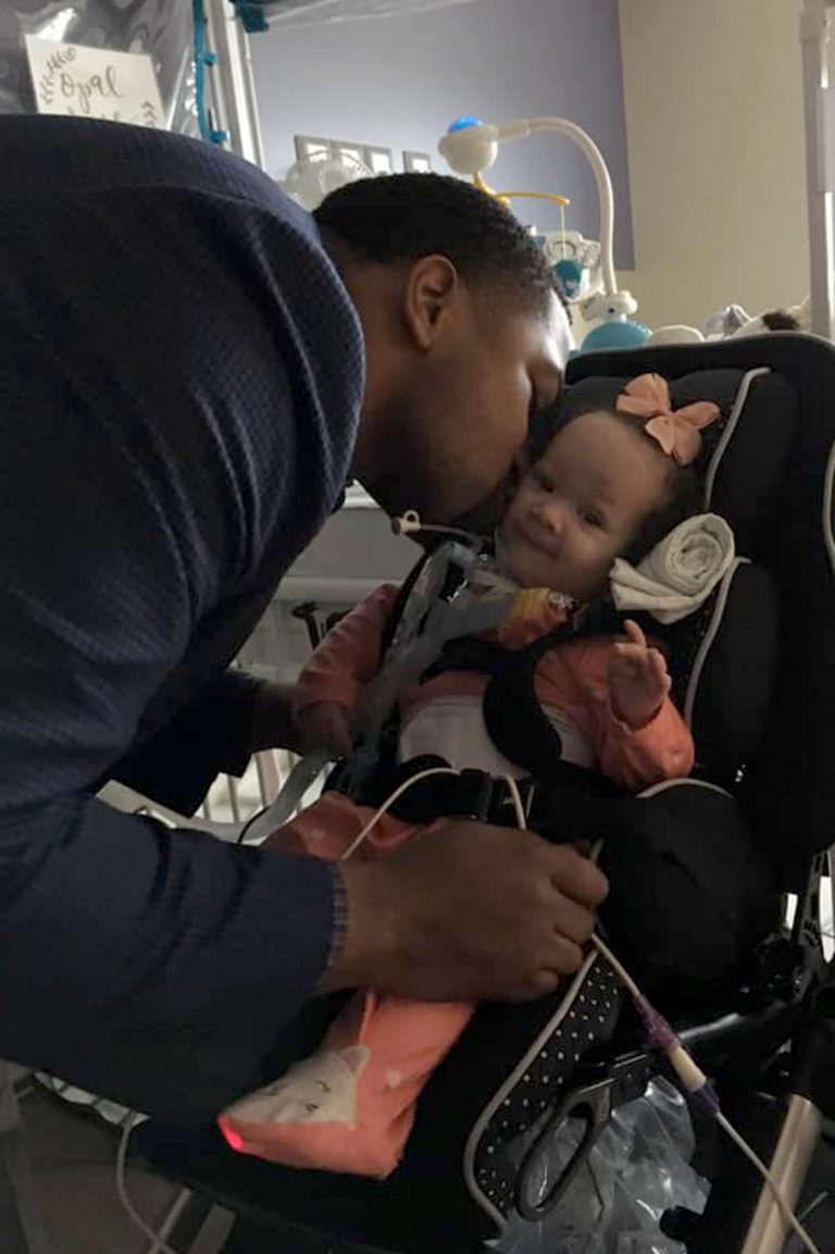 Dad And Sick Baby Girl Shares Adorable Chest Pound Whenever He Visits