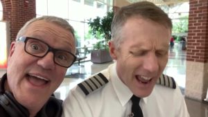 Mark Lowry and pilot