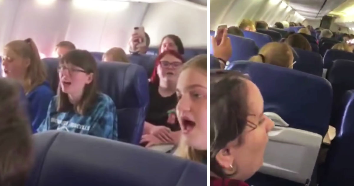 choir-sings-hallelujah-on-plane