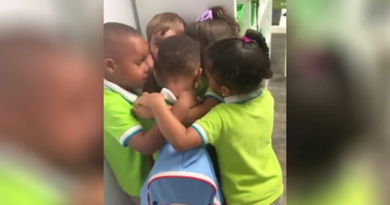 classmates-greets-boy-after-Hurricane-Dorian