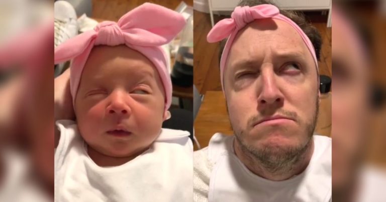 dad-imitates-baby