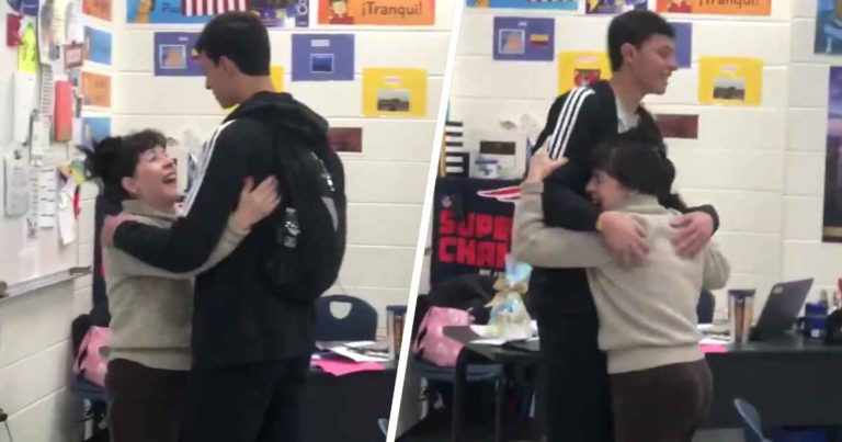 student-surprises-teacher