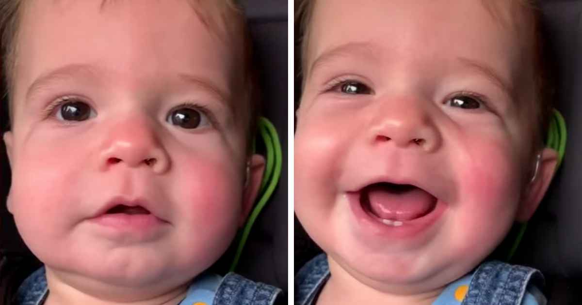 baby-hears-first-time