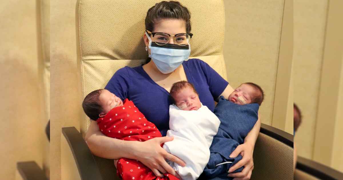 woman-beats-coronavirus-triplets