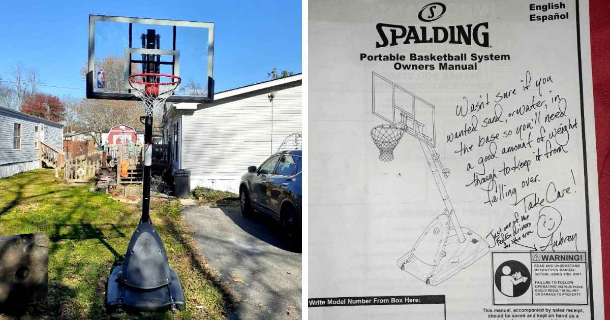 fedex driver basketball hoop
