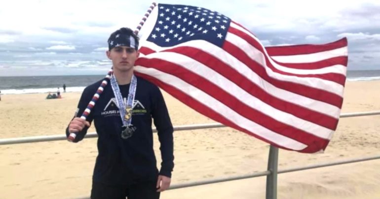 high schooler helps homeless veterans Michael Ferrara