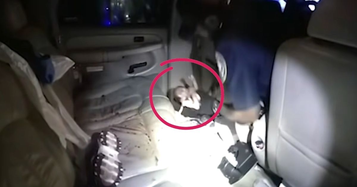 woman gives birth car crash
