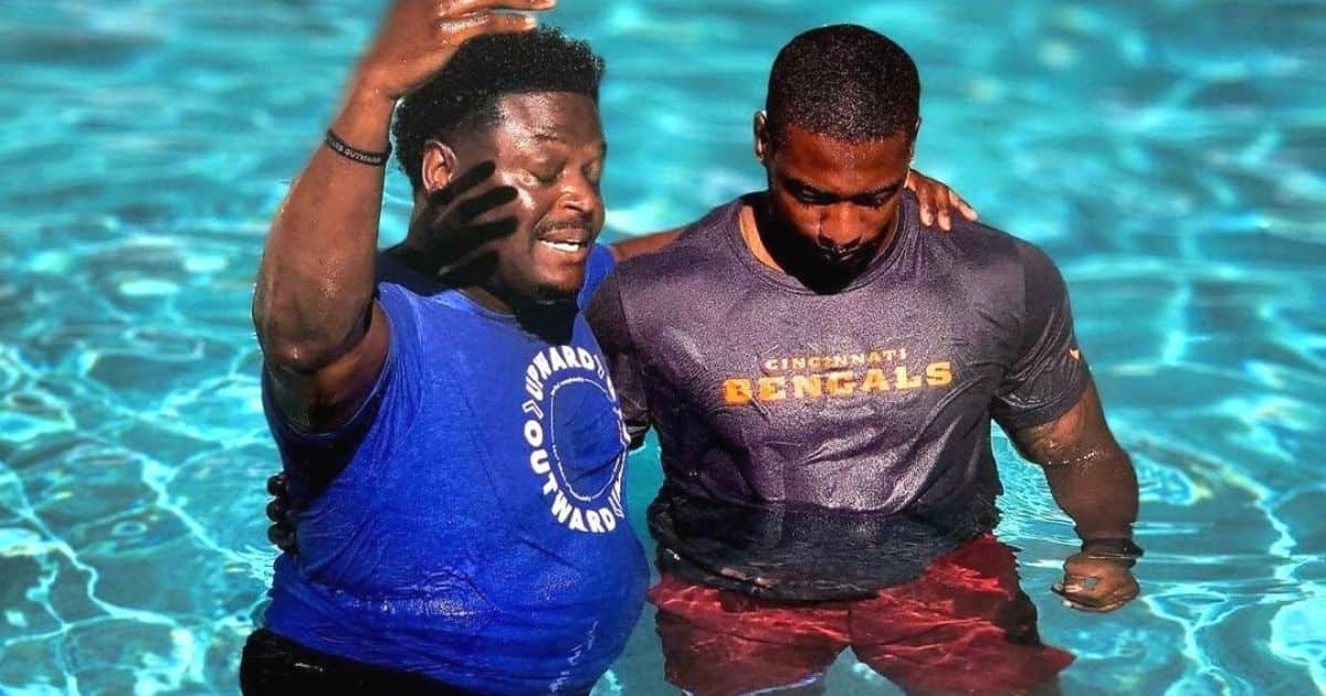 Akeem Davis-Gaither baptism