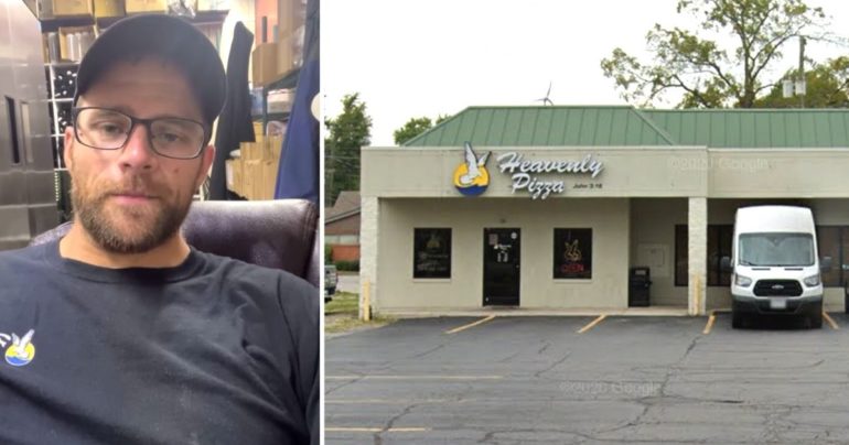 Pizzeria owner gives sales to employees