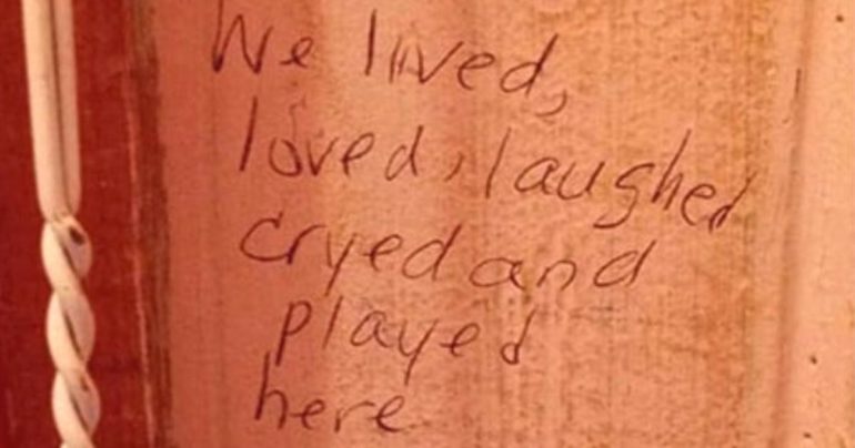 message written on wall