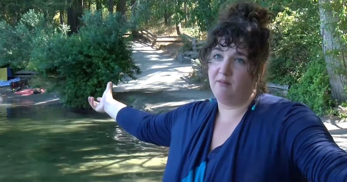 woman helps family from drowning