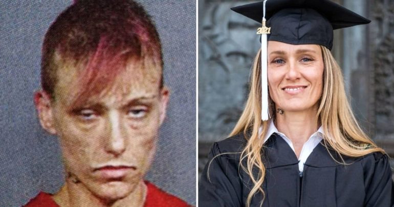 drug addict graduates Ginny Burton