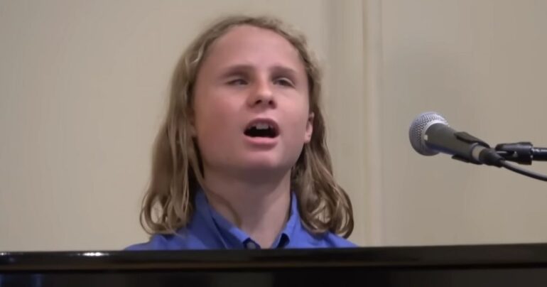 blind boy sings you raise me up jonah manley