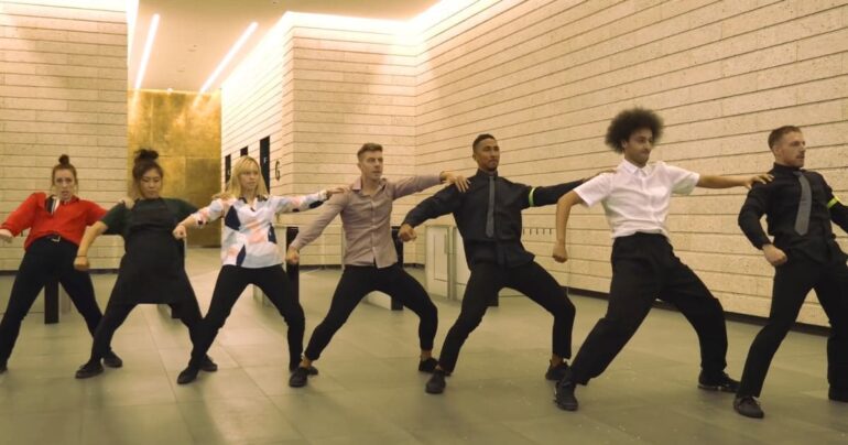 dancing security guards london