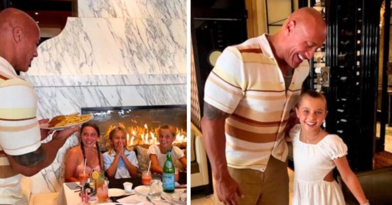 dwayne johnson surprises fan with cancer