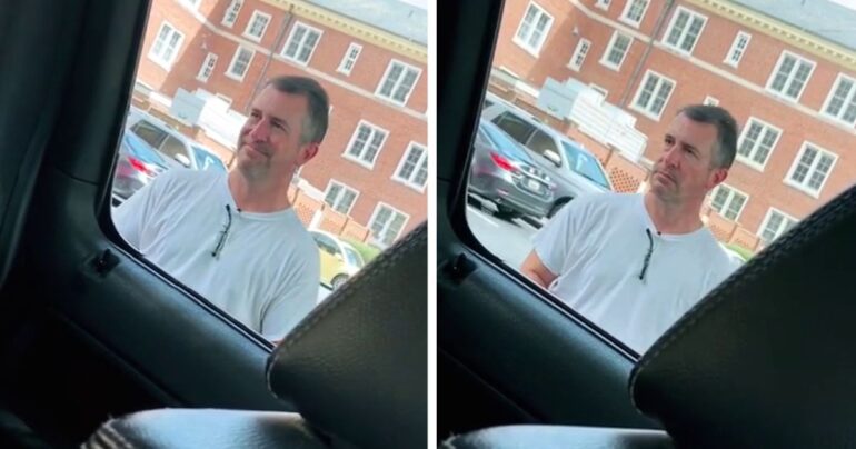 dad drops daughter off at college