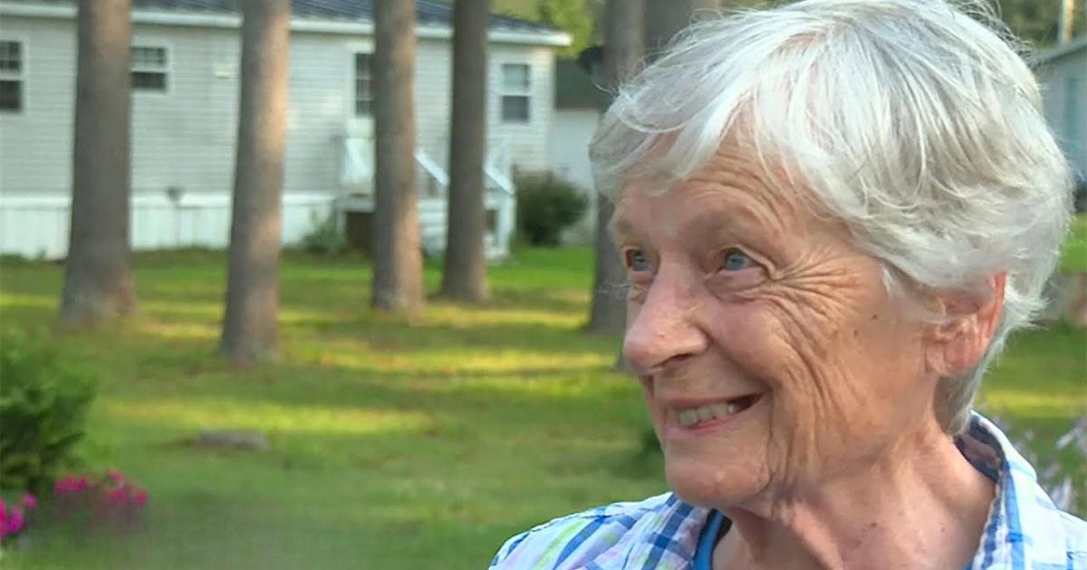 elderly woman feeds attacker
