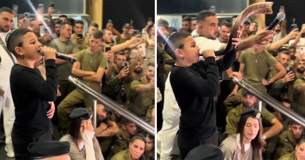 Jewish boy sings Shema