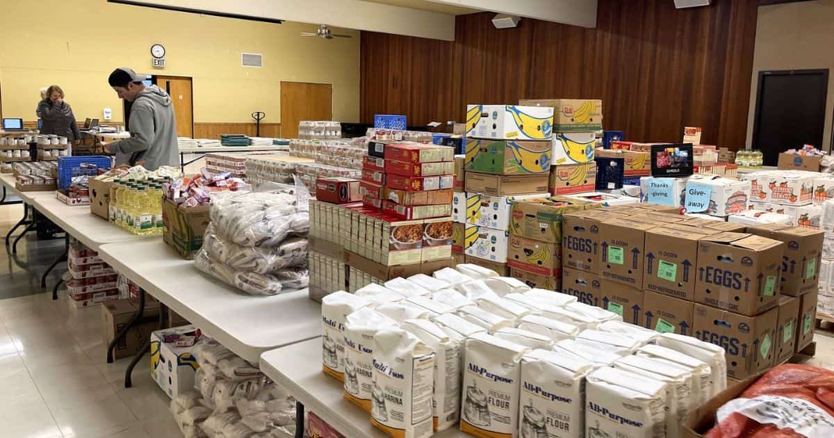 Auburn food bank donation