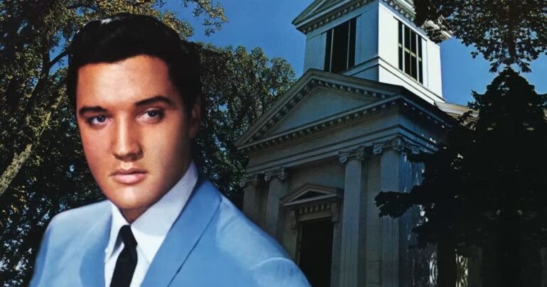 Elvis Presley In The Garden