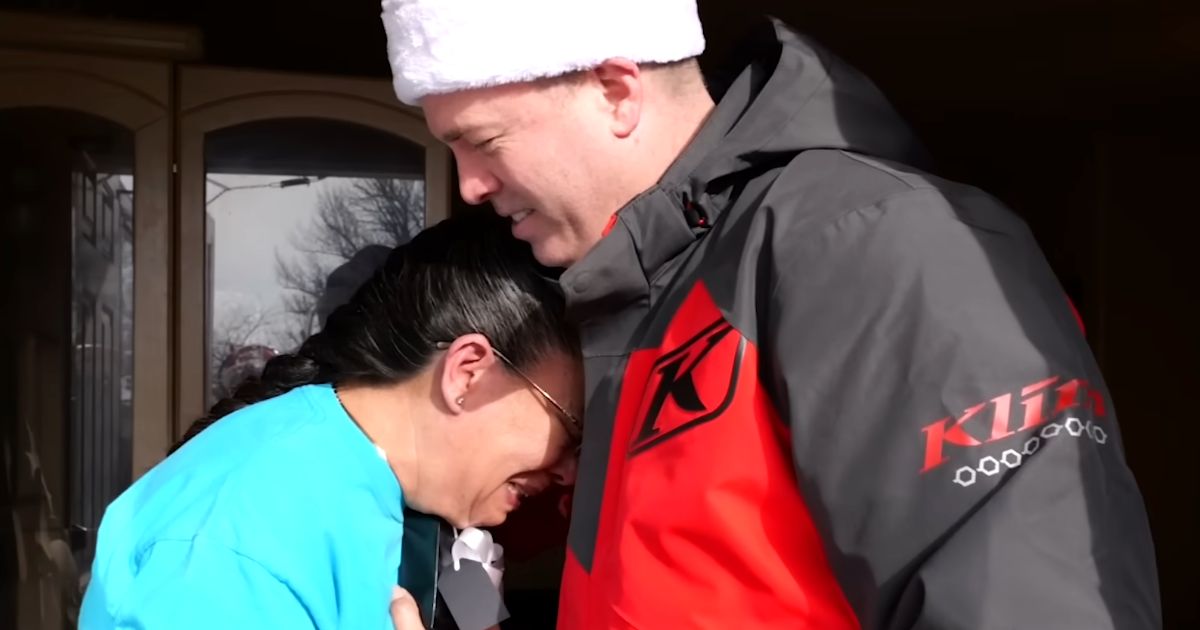 secret santa surprises generous woman