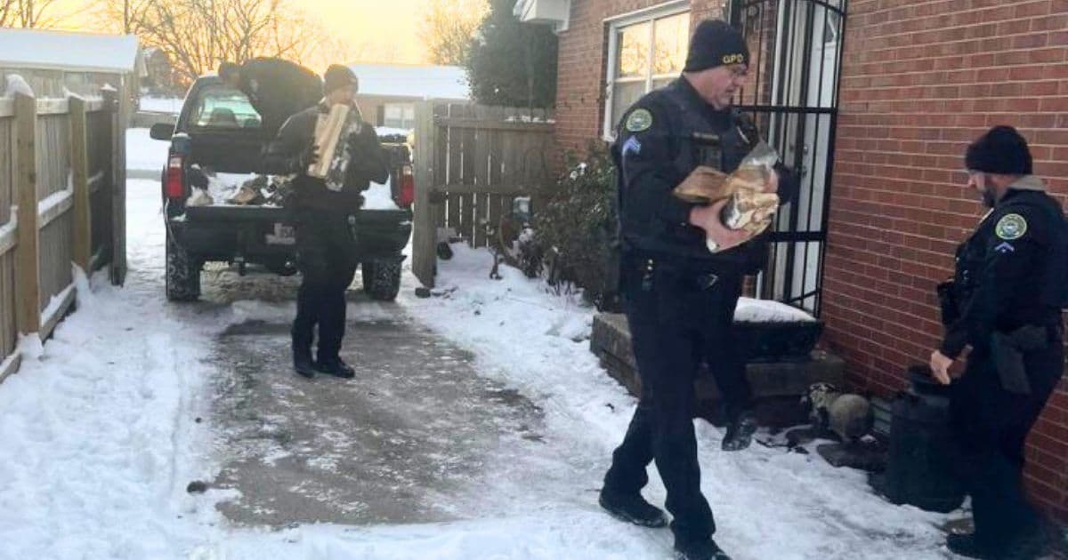 gallatin police delivers firewood