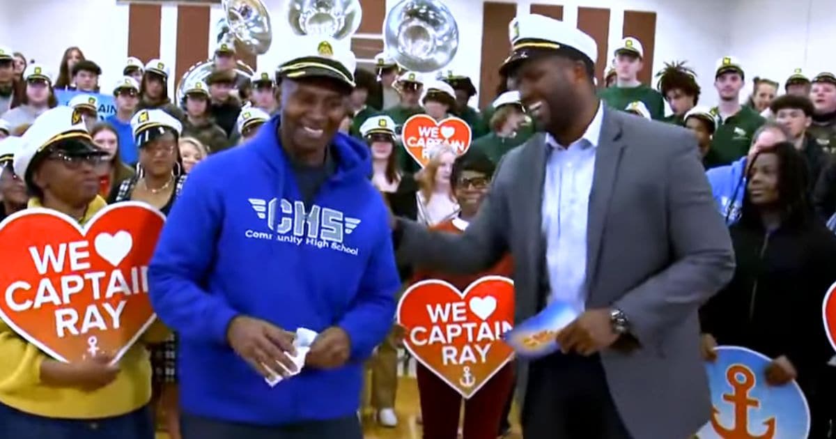 school custodian surprise