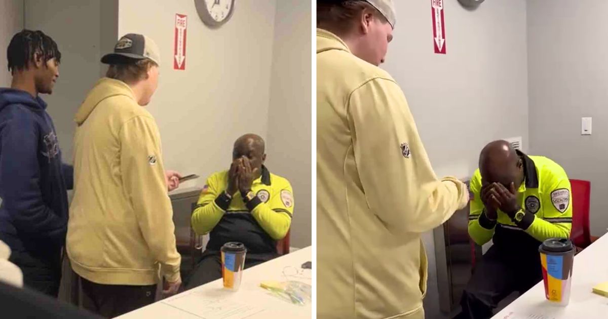 providence college students help security guard