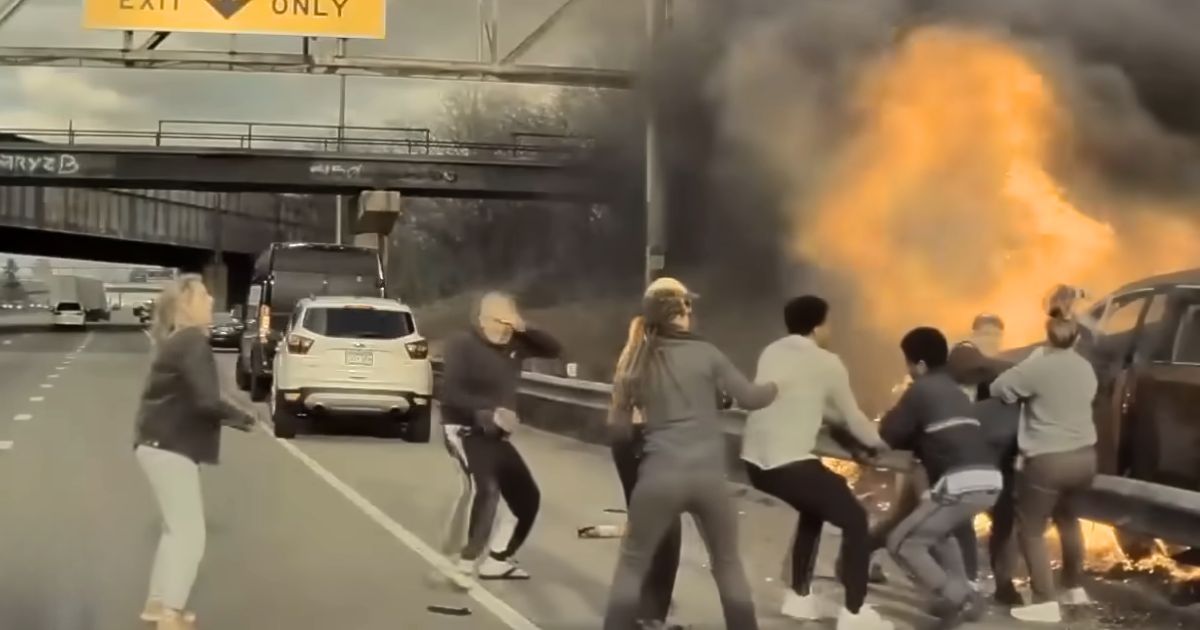 good samaritans save man from burning car minnesota