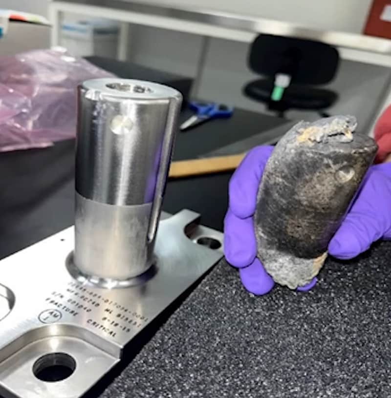 space debris crashed on house