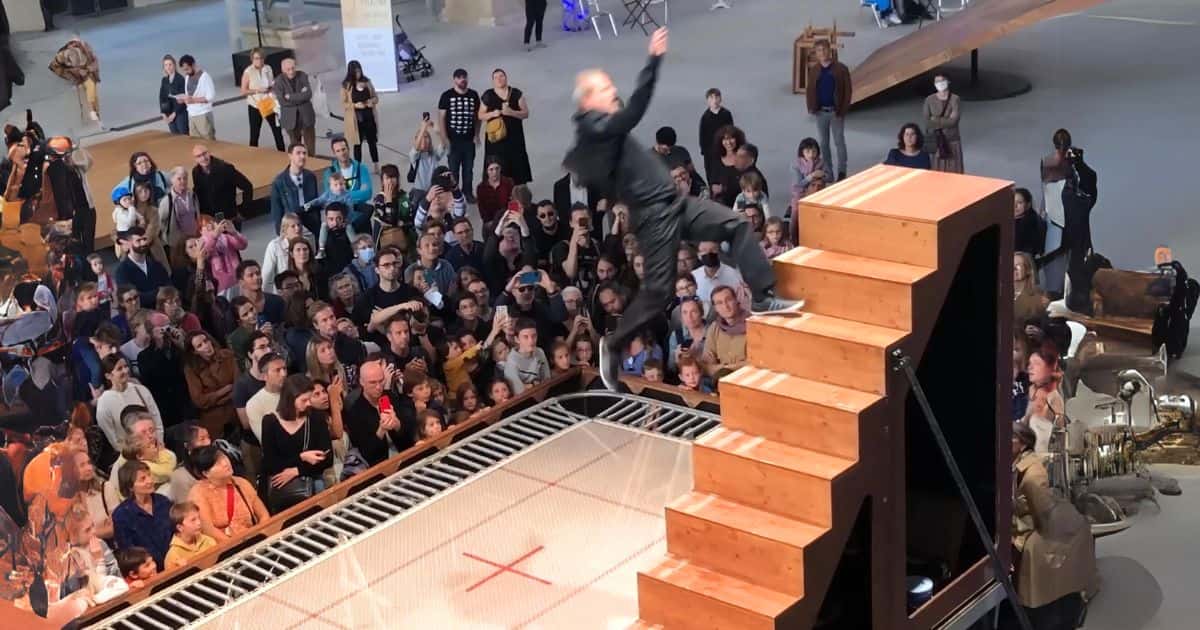 Yoann Bourgeois trampoline