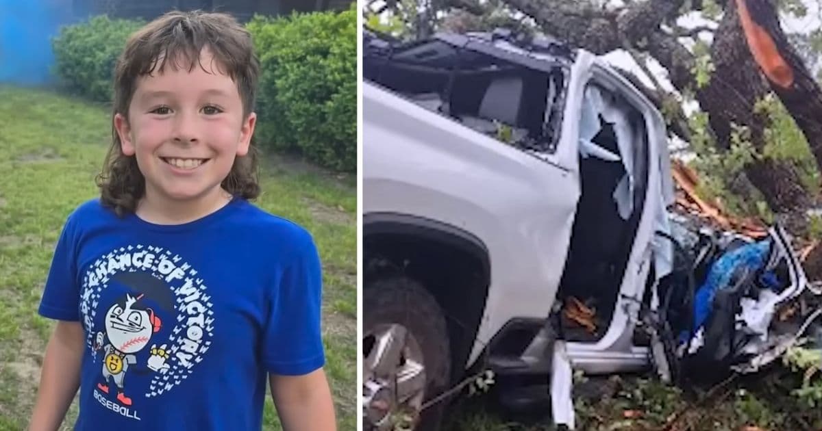 tornado throws truck