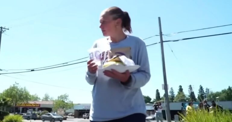 homeless woman cares for child lauren jope