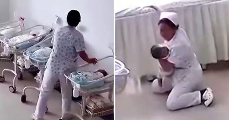 nurses protect newborns during earthquake