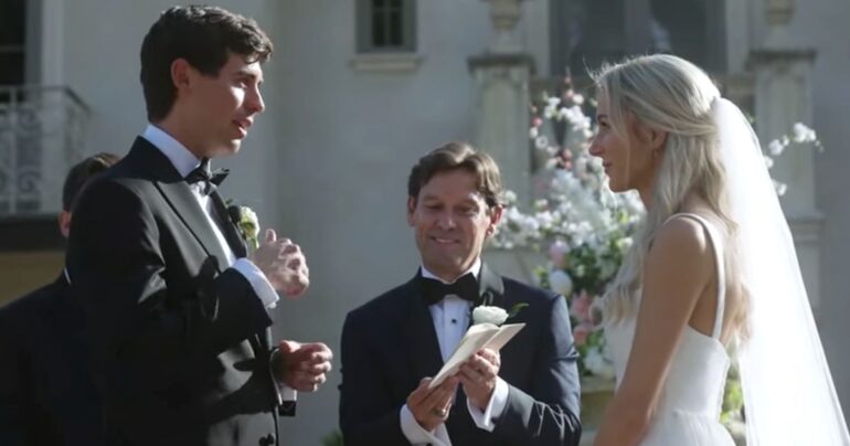 groom surprises bride parents