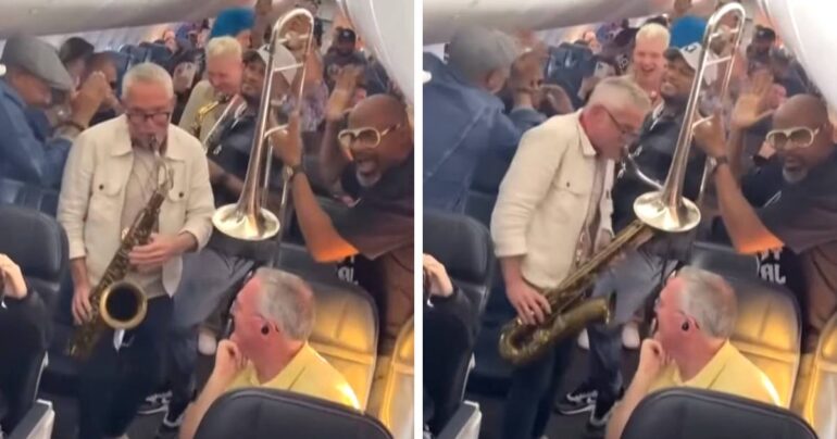 jazz band playing on plane dave koz