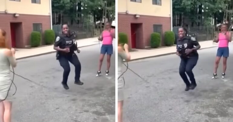 jump roping police officer sharrika brent