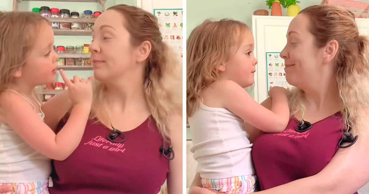 little girl gives mom advice