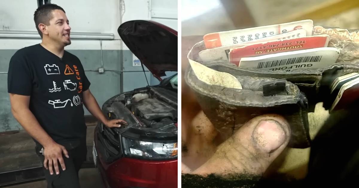 mechanic finds lost wallet