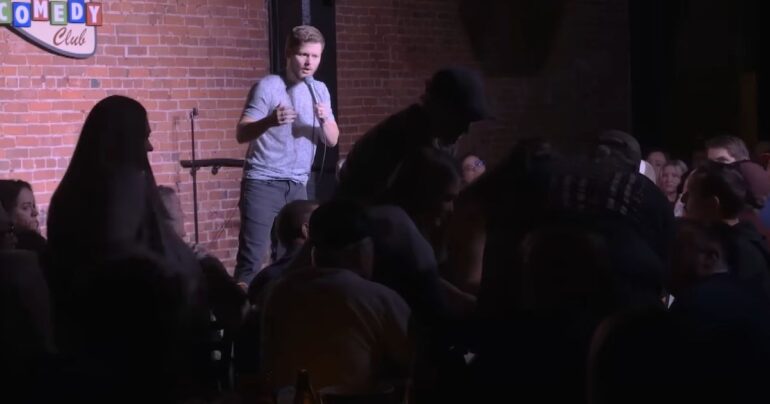 heart attack during comedy show drew lynch