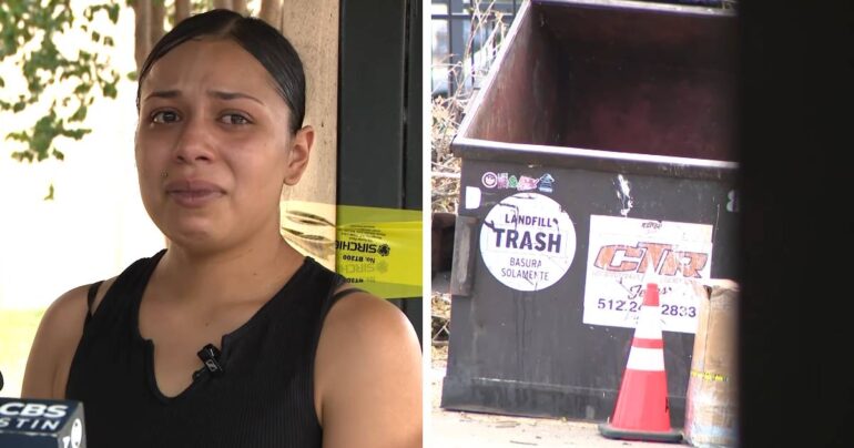 newborn rescued from dumpster austin