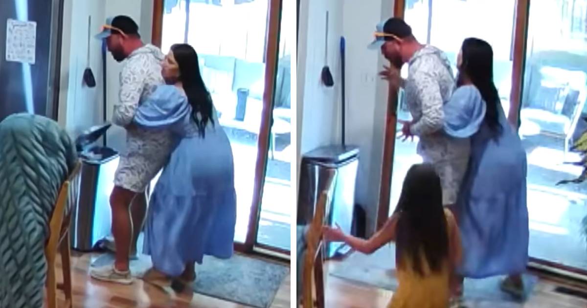 pregnant woman performing heimlich maneuver