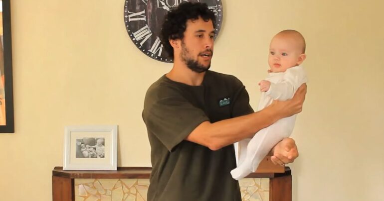 how to hold a baby demo