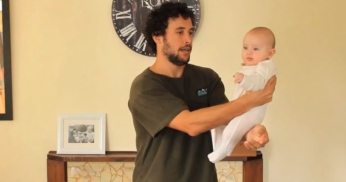 how to hold a baby demo