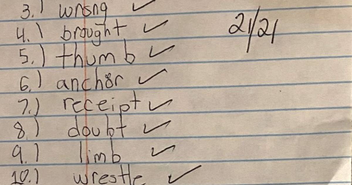 spelling test echo