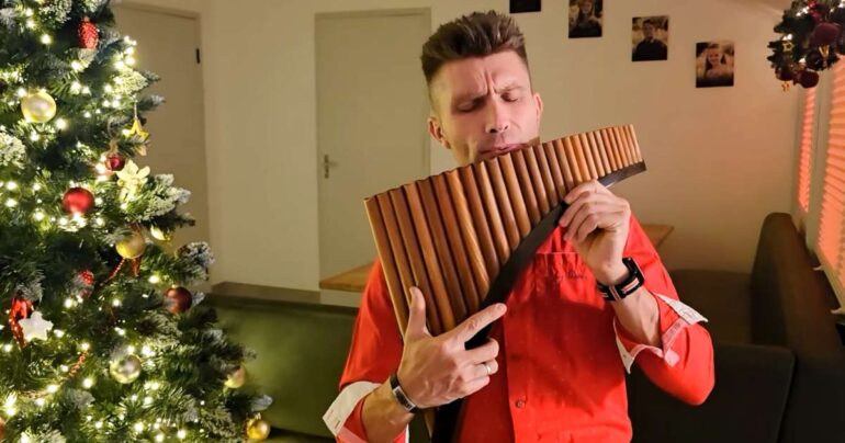 silent night pan flute david doring