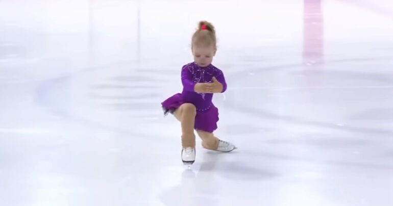 2 year old figure skater miroslava