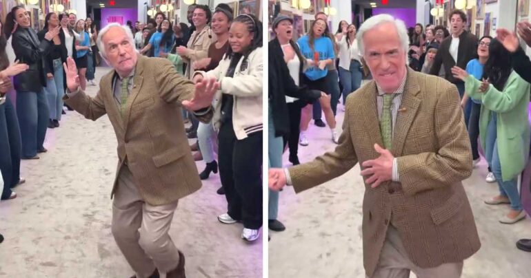 henry winkler dancing on the jennifer hudson show